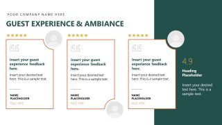 Customer Feedback Slide - Restaurant Company Profile PPT Layout 