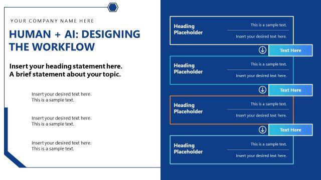 Corporate AI Training Presentation Slide Layout