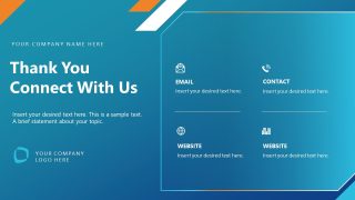 Connect with us Slide - Corporate AI Training Template 