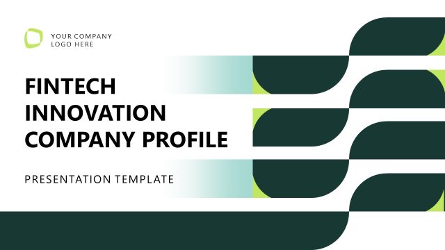 Cover Slide – Fintech Innovation PPT Template
