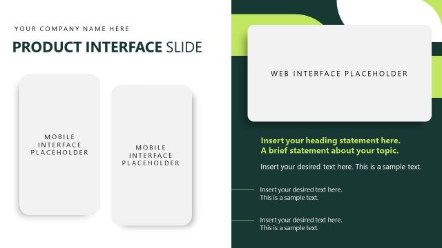 Product Presentation Template Slide