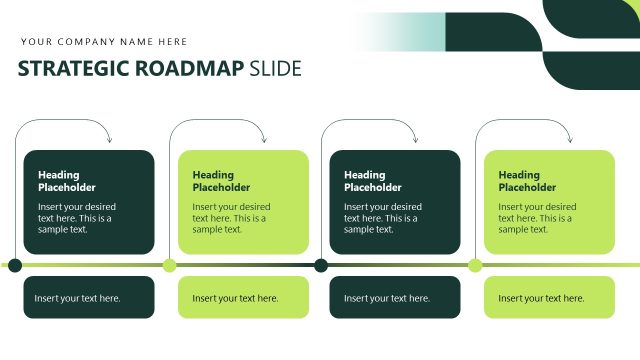 Strategic Roadmap Slide – Fintech Presentation Template