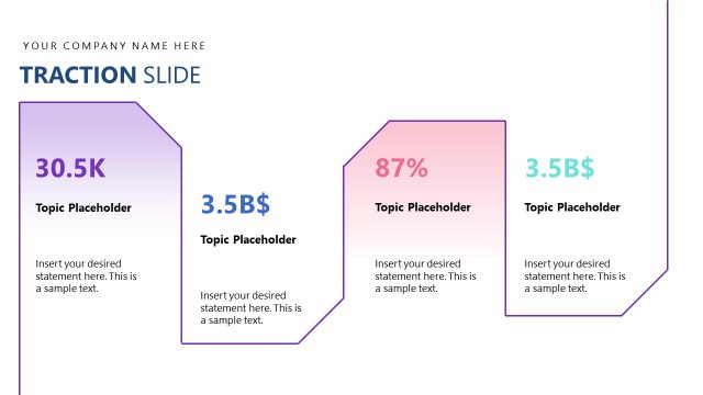 Traction Data Slide – AI Business Plan Presentation Template