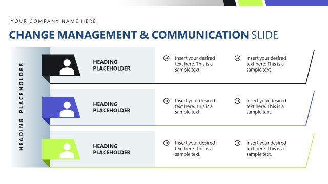 Change Management and Communication Plan Infographics Slide