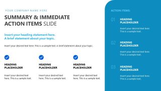 Immediate Action Items PowerPoint Presentation Slide 