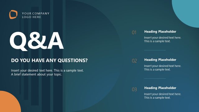 Q&A Slide – Employee Performance Review PPT Design