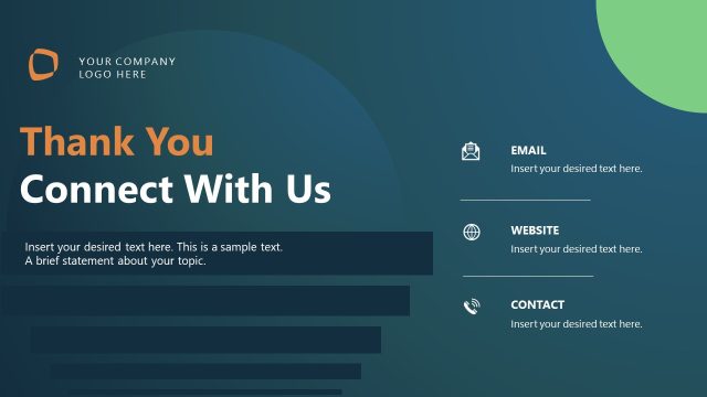 Connect with Us – Employee Performance Review PPT Template