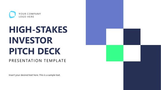 High-Stakes Pitch Deck PowerPoint Template
