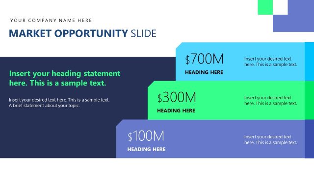 Market Opportunity Overview Slide – High-Stakes Pitch Deck Layout