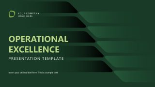 Cover Design - Operational Excellence PPT Template