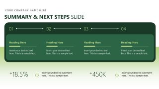 Next Steps Summary - Operational Excellence PPT Layout