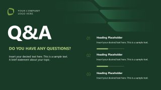 Q&A Section - Operational Excellence PowerPoint Design