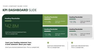 KPI Dashboard for Operational Performance Monitoring Slide