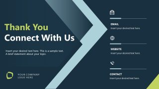 Contact Details - Business Case Studies Presentation Template Slide