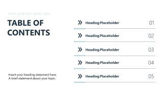 Contents Navigation Slide - Business Case Studies PPT Layout