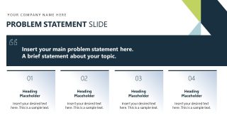 Problem Statement - Business Case Studies PPT Layout