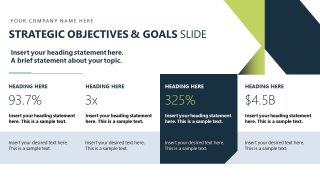 Strategic Goals - Business Case Studies PowerPoint Layout