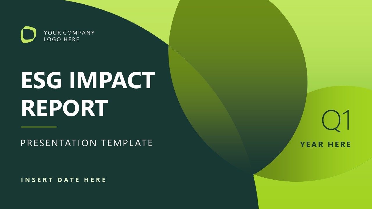 ESG Impact Report PowerPoint Template