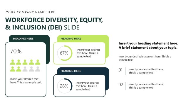 Workforce Diversity Equity Inclusion ESG Slide