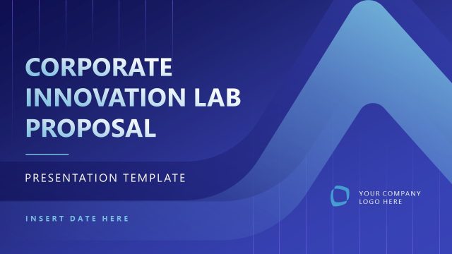 Corporate Innovation Lab Proposal Cover Slide