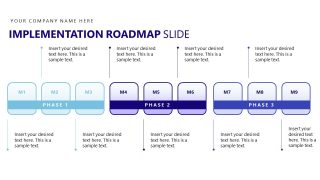 Implementation Roadmap - Corporate Innovation Lab PPT Layout