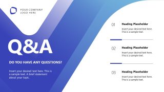 Q&A Section - Corporate Innovation Lab PPT Design