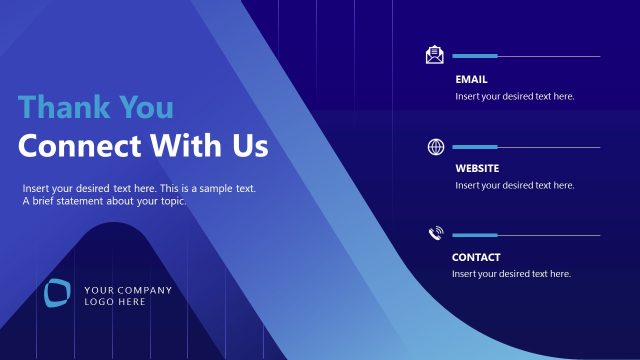 Thank You and Contact Information Slide – Corporate Innovation Lab Proposal Deck
