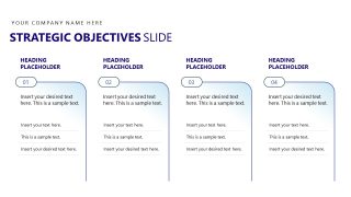 Strategic Objectives - Corporate Innovation Lab PPT Template