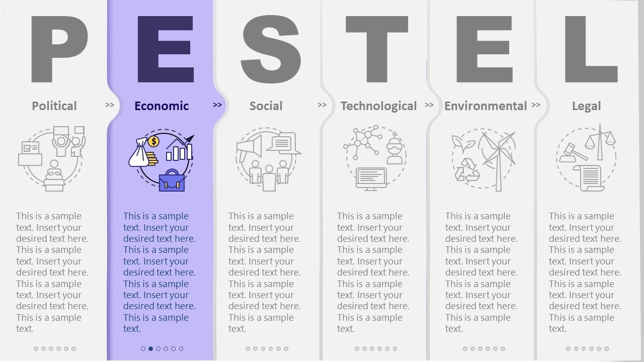 Pestel Honeycomb Structure Design For Powerpoint Slid