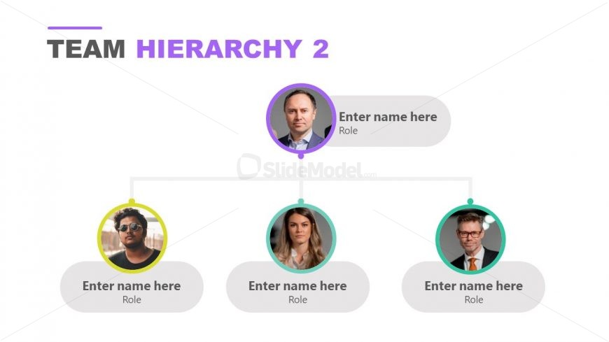 Presentation Template Meet The Team Hierarchy 