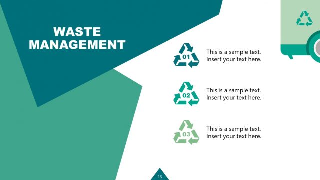 Waste Management Industry Bullet Points Template - SlideModel