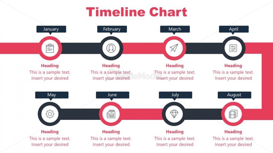 PowerPoint Template for Hot Idea Timeline