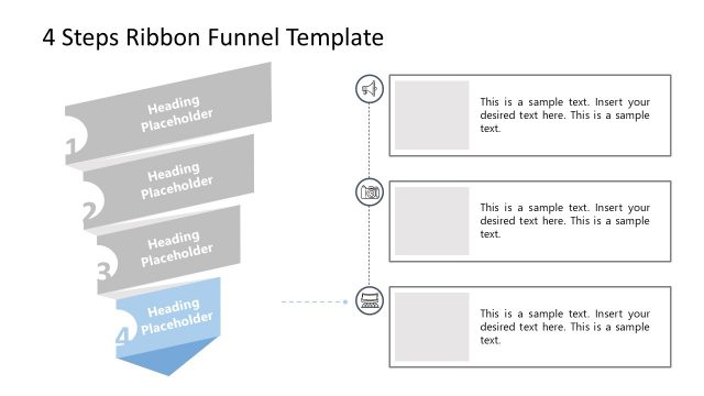 Ribbon Funnel Diagram Step 4 Template