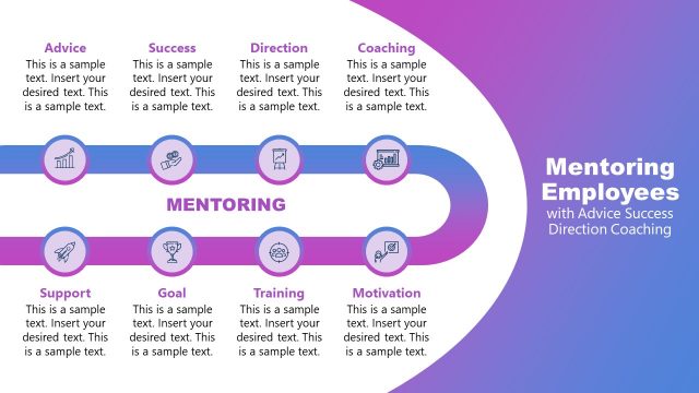 Mentoring Team Timeline PowerPoint Slide