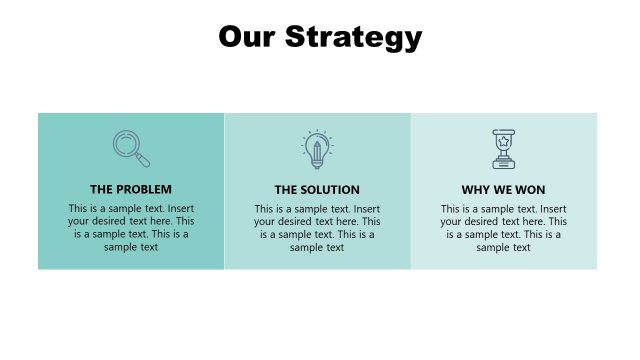 3 Segment Strategy PowerPoint Success Story Template