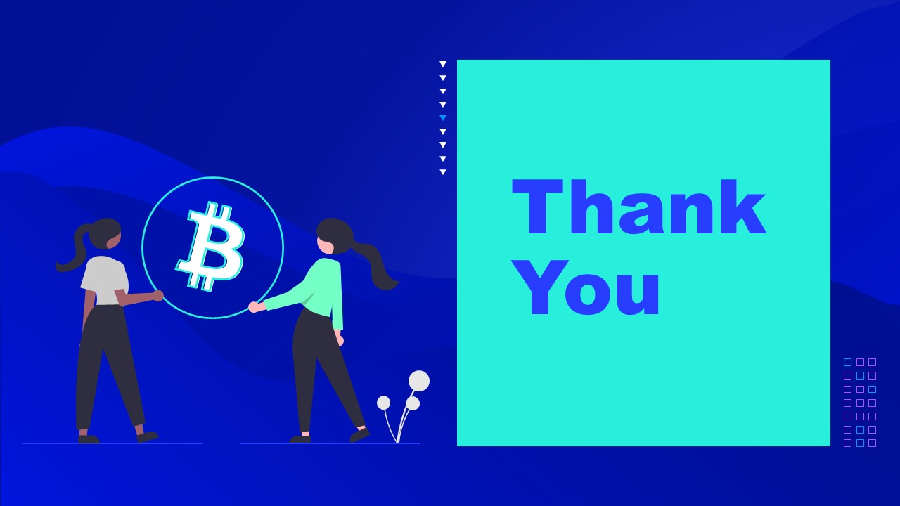 PowerPoint of Cryptocurrency Thank You Template