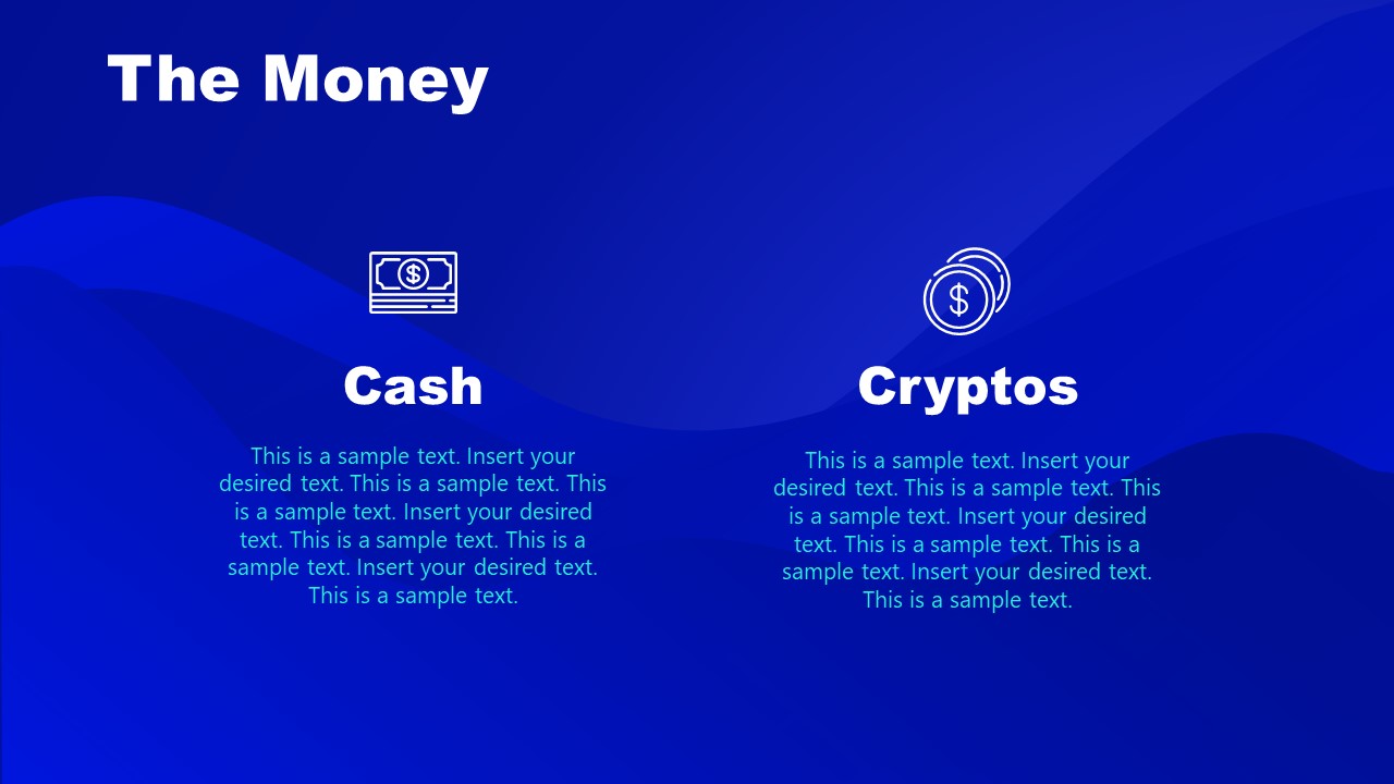 Money Symbols Cryptocurrency PPT Template