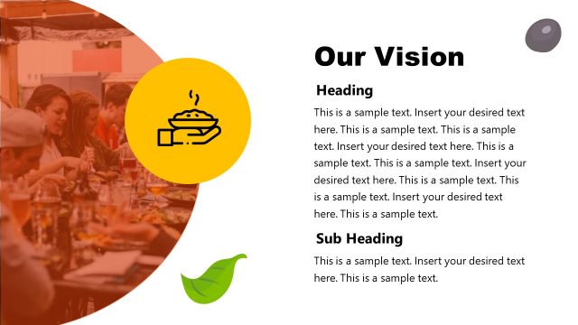 Vision Slide for Restaurant Pitch Presentation