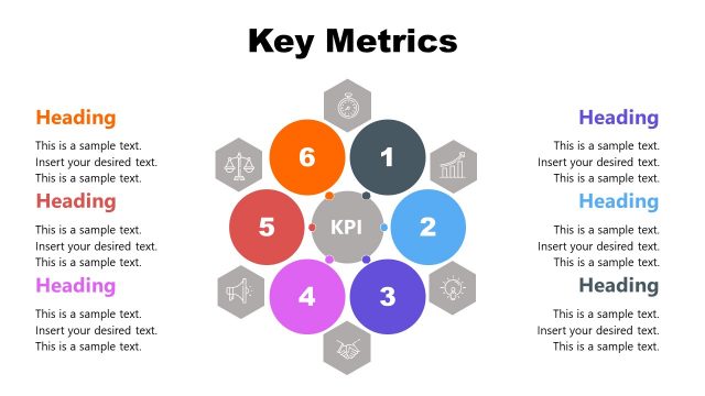 Key Metrics Collage PowerPoint Infographic Diagram