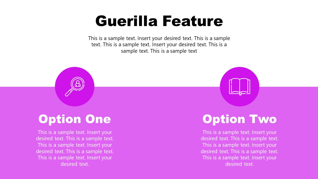 2 Column Layout for Guerrilla Marketing Features 