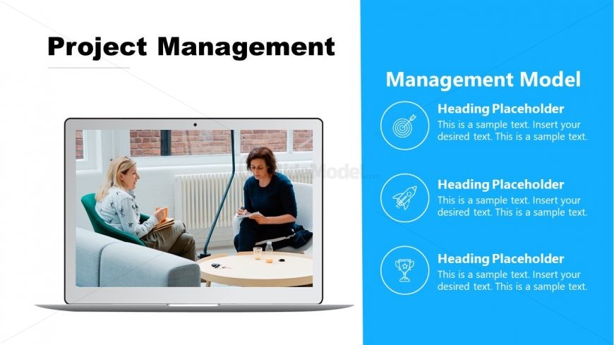 PPT Template Project Management Strategy Slide