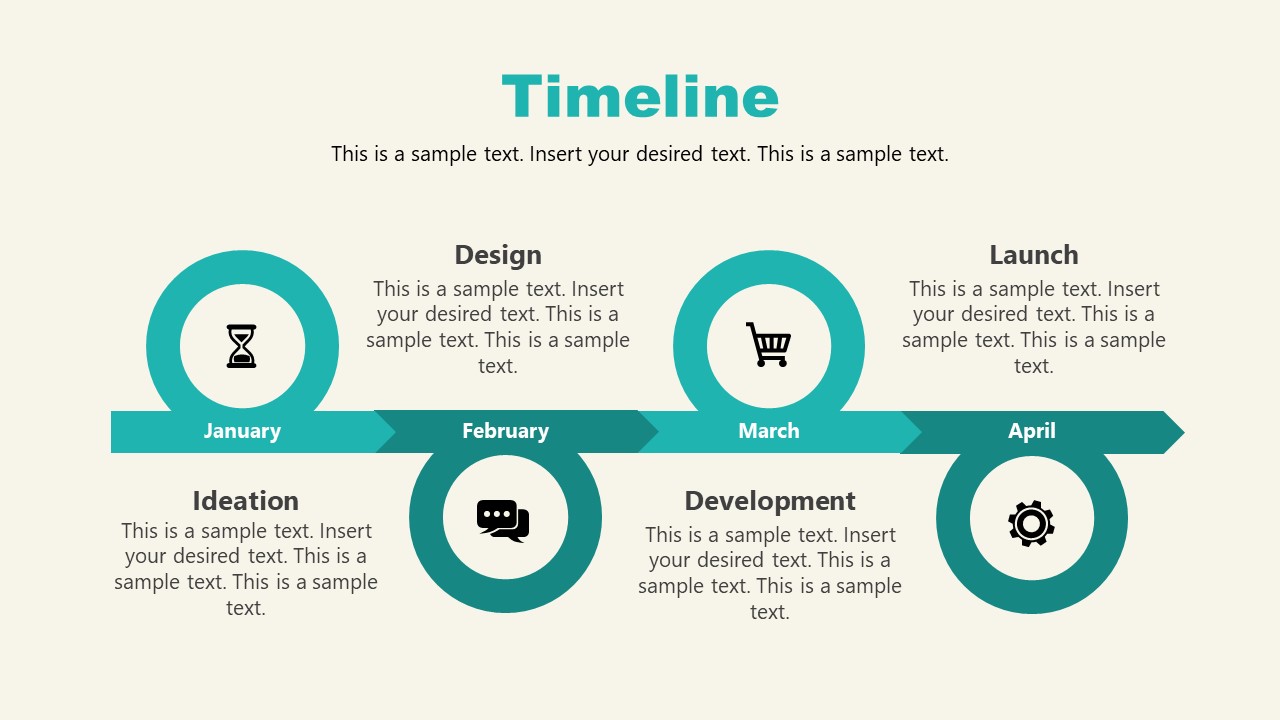 PPT Timeline Slide of Shopify Store Presentation