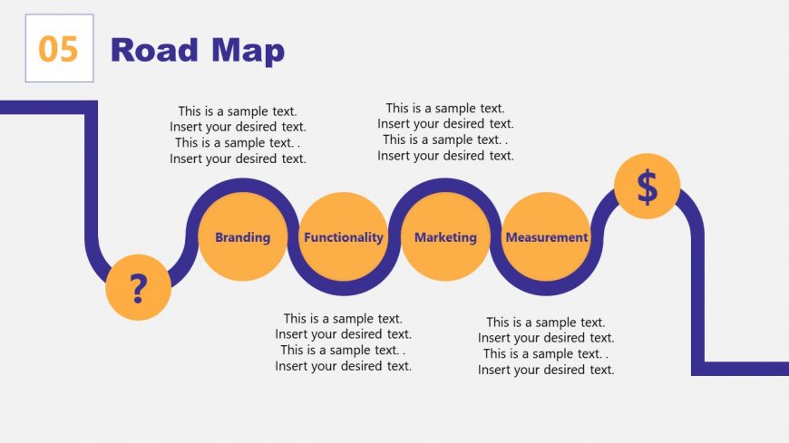 Roadmap Slide in Brand Management Template