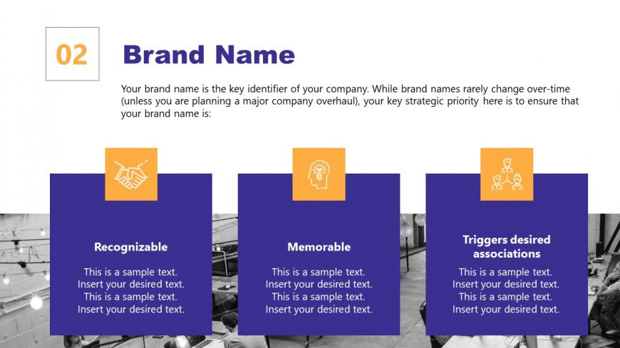 Name Slide in Brand Management Template