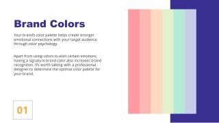 Slide of Colors Brand Management Template