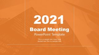 Slide Deck for Board Meeting Presentations 