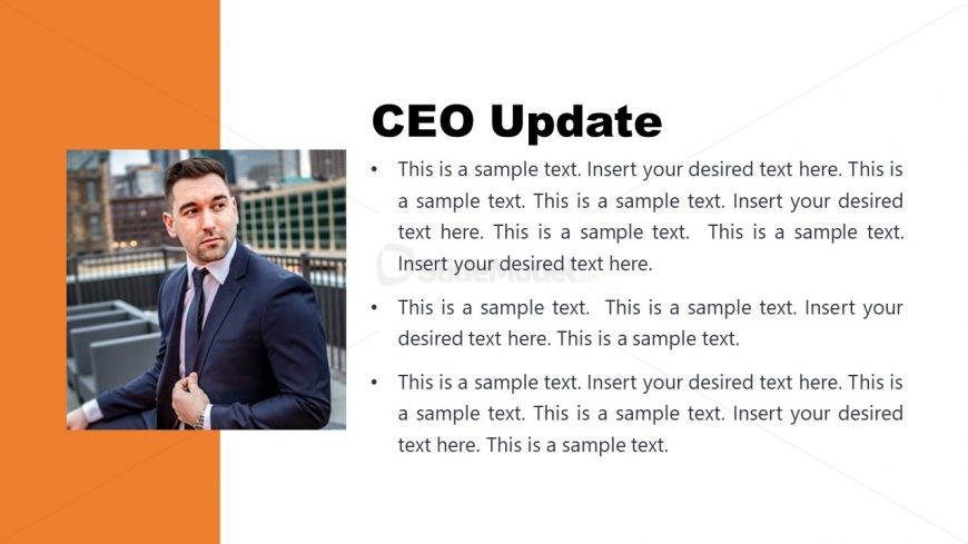 Template of Board Meeting CEO Introduction PPT