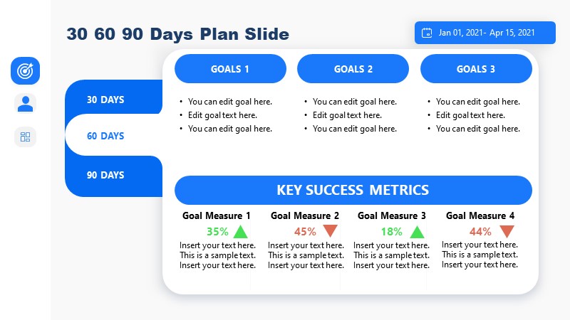 PowerPoint Timeline 60 Day Planning Presentation 