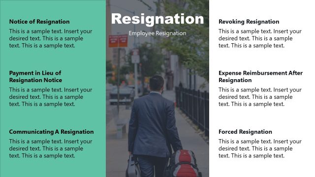 Resignation PowerPoint Employee Handbook Template