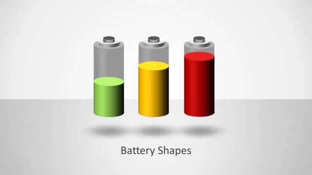 Battery Shapes for PowerPoint